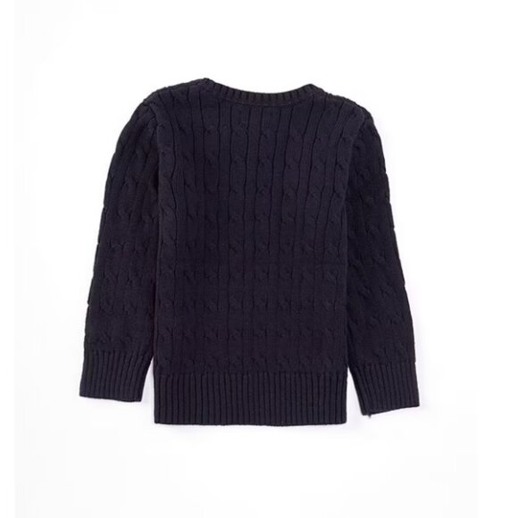 Polo Long Sleeve Cable Knit Sweater - Picture 2 of 2